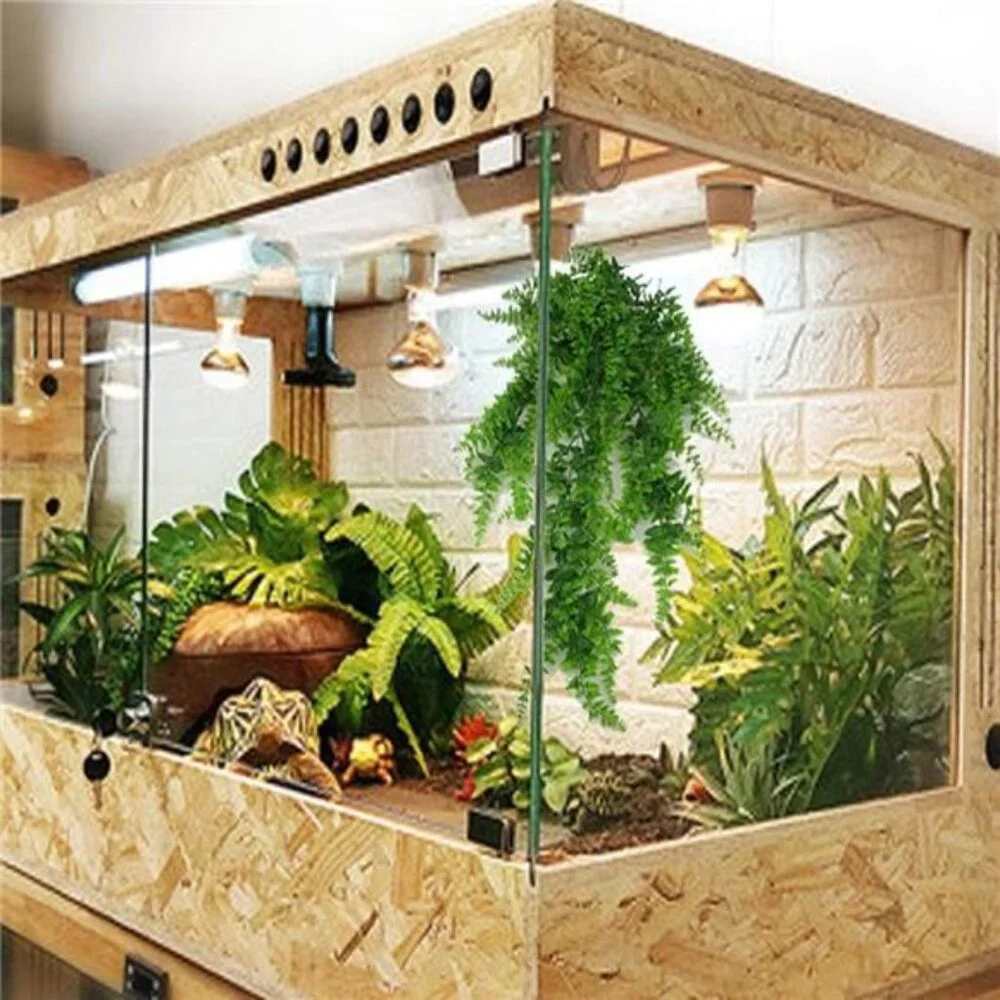 Reptile Plants Hanging Fake Vines Boston Climbing Terrarium Plant with Cup